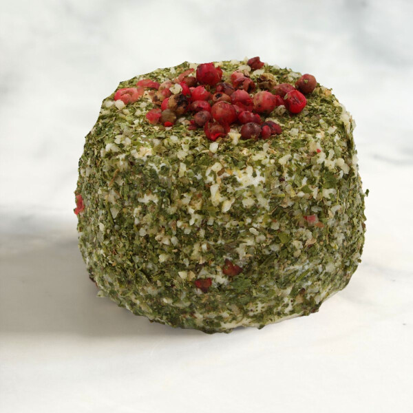 Chèvre frais aux herbes et  baies rouges
