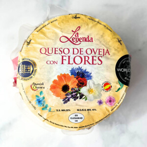 Spanischer Schafkäse mit Blüten 390 g Laib