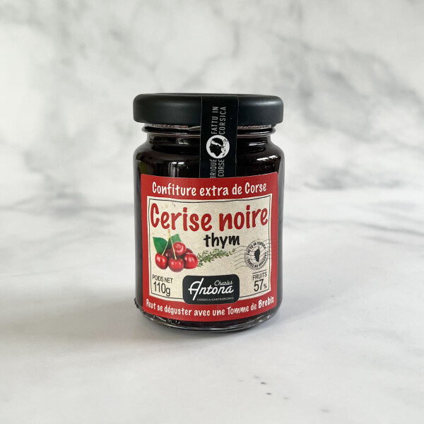 Cerise noire  - Korsische Konfitüre zum Käse Schwarzkirsche-Thymian