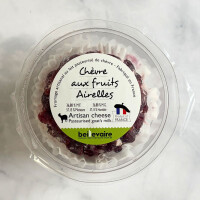 Chèvre frais aux fruits Airelles - Ziegenfrischkäse mit getrockneten Preiselbeeren